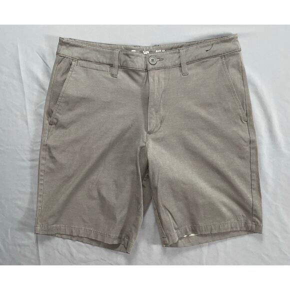 RVCA M200QRBA Back In Hybrid Quick Dry Stretch Chino Shorts. Gray, Men's 30. GUC - Picture 1 of 5